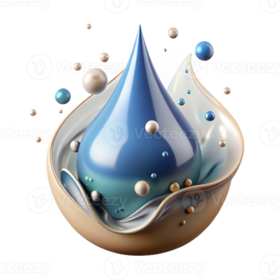 impressive vintage Clean Water Drop Splashing Isolated png