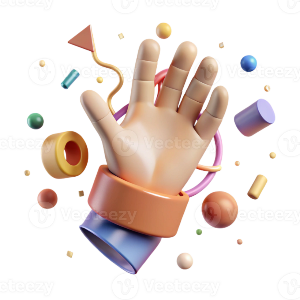magnificent modern Foreshortening Hand Perspective Drawing Cutout detailed png