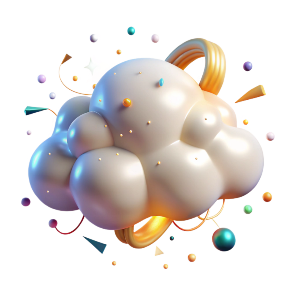 stunning contemporary Bright Cloud Isolated with Sunlit Edges exclusive png