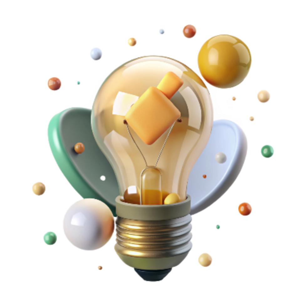 elegant creative Eco Friendly Light Bulb Shining Isolated high resolution png