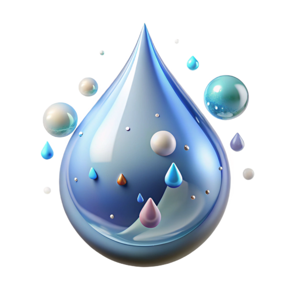 stunning modern Clean Water Drop Splashing Isolated original png