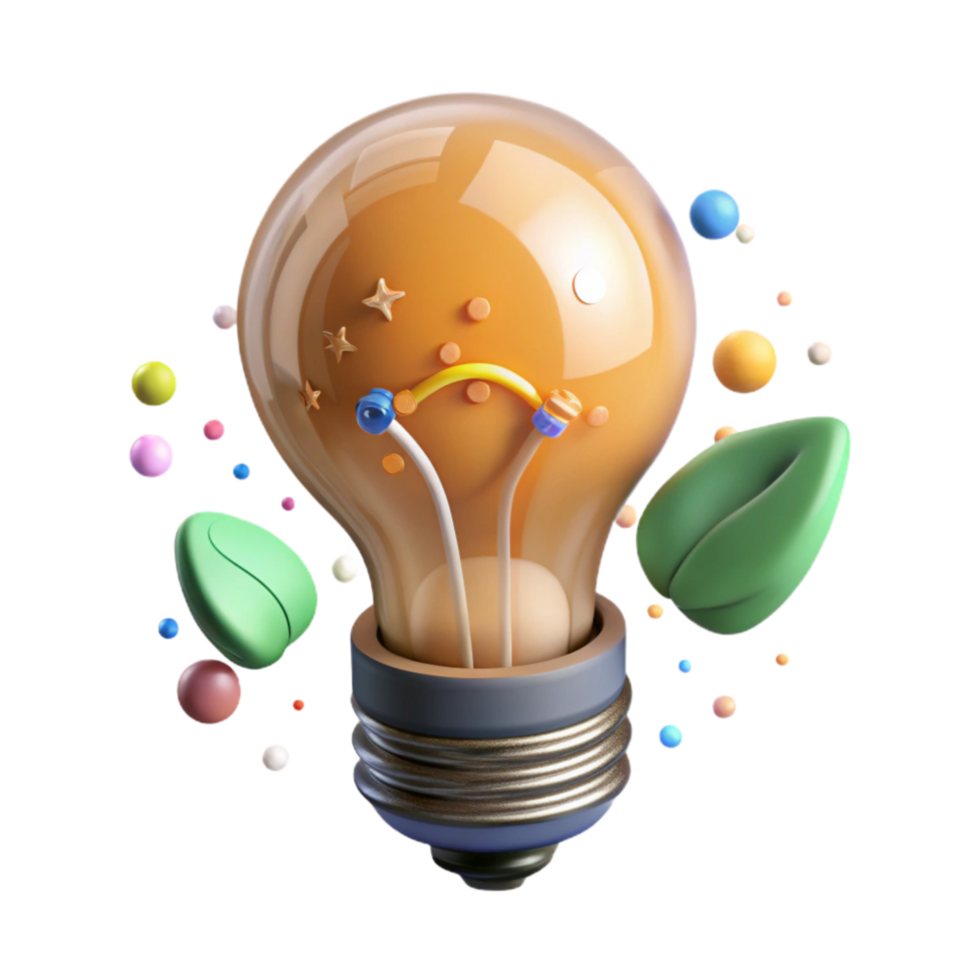 magnificent traditional Eco Friendly Lightbulb Side View Isolated original png
