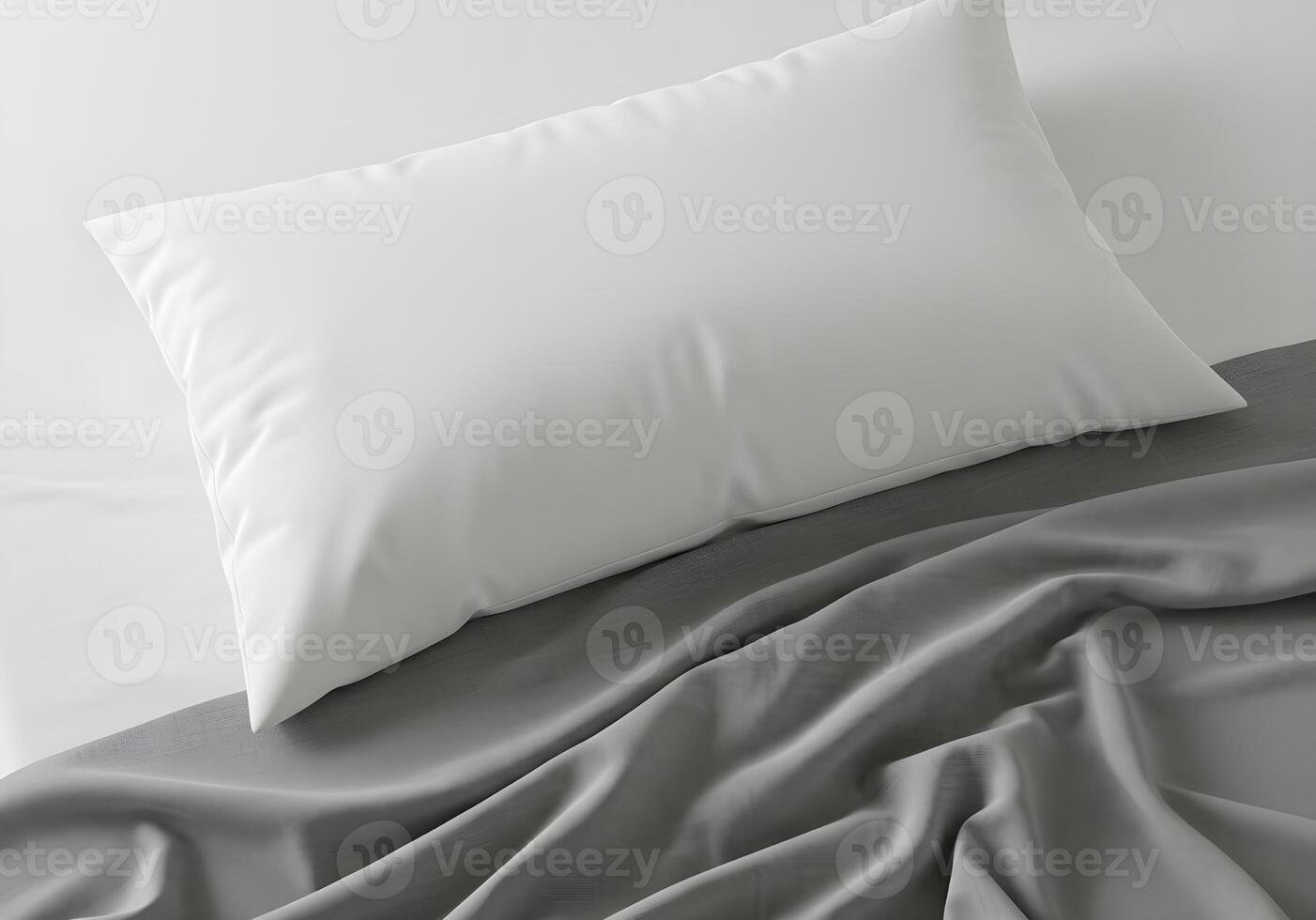 Design Mockup on White Pillow with Elegant Textile Details 1 photo
