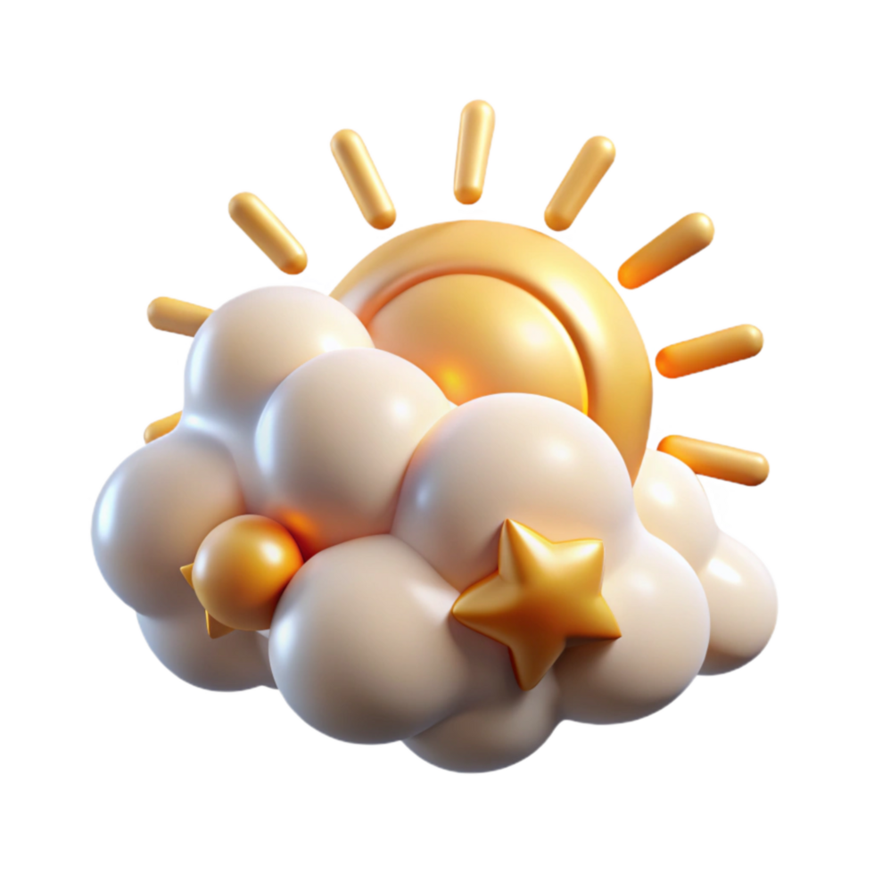 vibrant classic Bright Sunbeam Through Clouds Cutout Element exclusive png