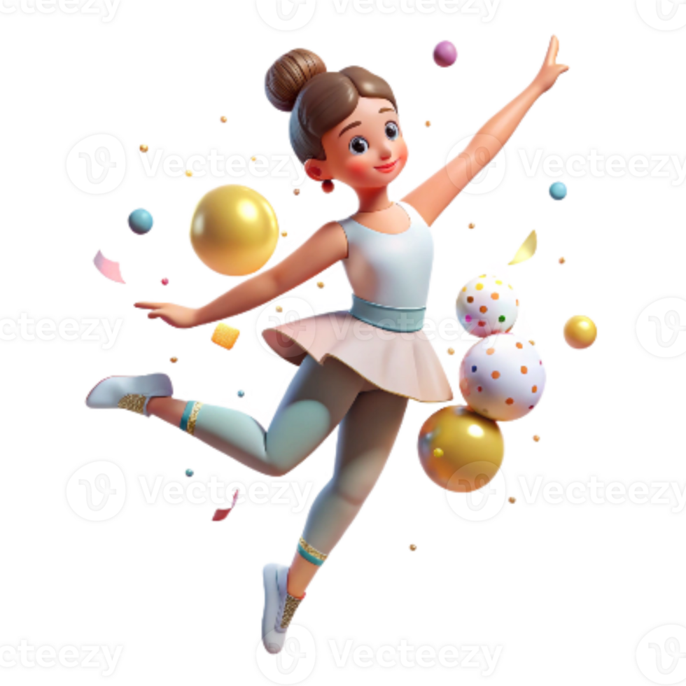 dramatic vintage Ballet Dancer in Fourth Position Isolated premium png