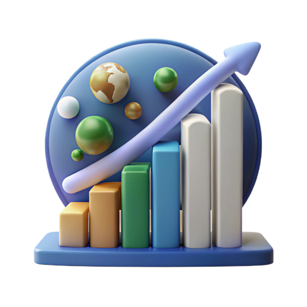 wonderful abstract Climate Change Bar Graph Downward Trend Isolated high resolution png