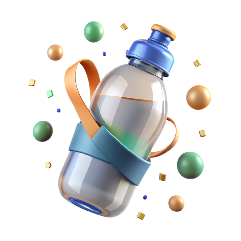 dramatic classic Clean Water Bottle Transparent Background genuine png