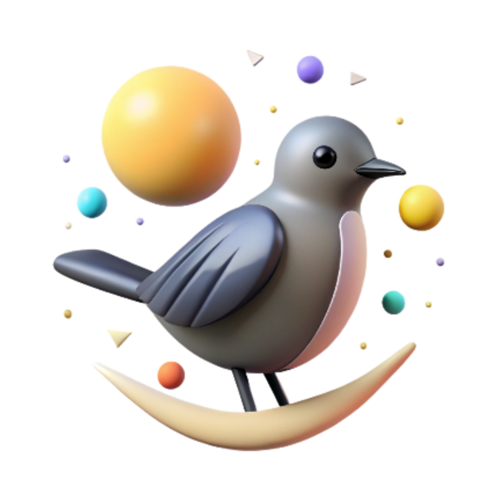 impressive modern Bird Silhouette Against Bright Sun Isolated genuine png