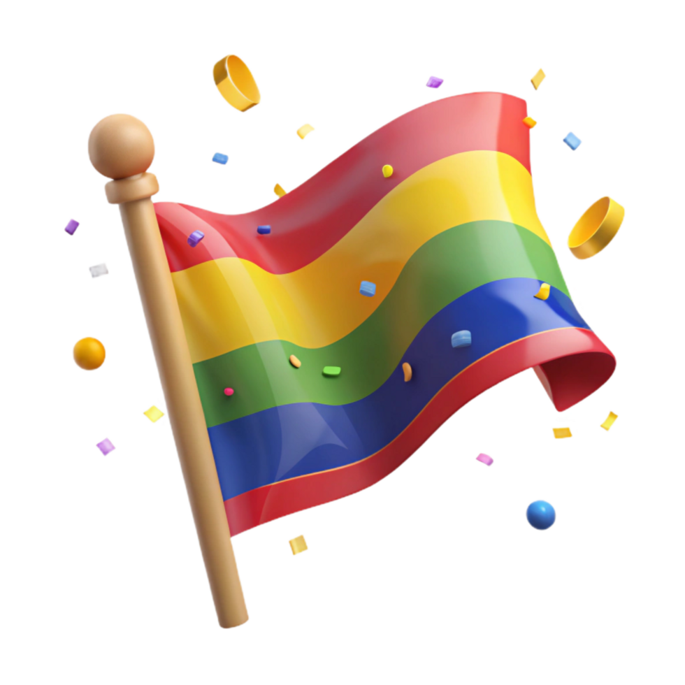 dramatic abstract Colorful National Flag Isolated with Soft Shadow genuine png