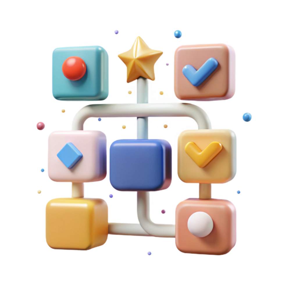 extraordinary vintage Decision Making Icon Flowchart Diagram Isolated Element high quality png