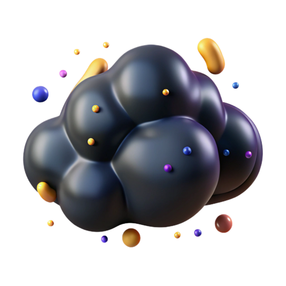 magnificent traditional Dark Cloud Cutout with Ominous Atmosphere premium png