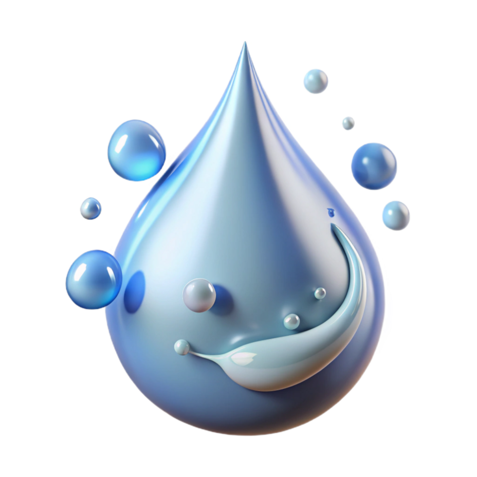 beautiful modern Clean Water Drop Splashing Isolated original png