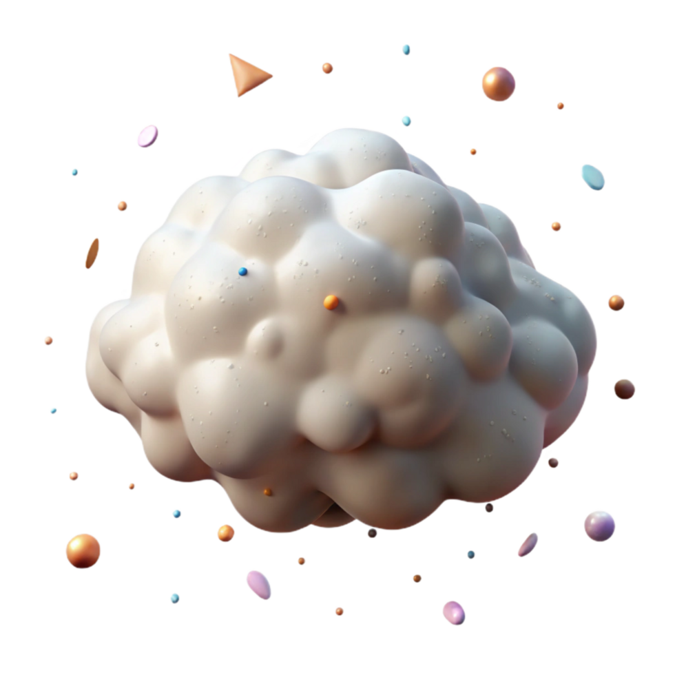 extraordinary minimalist Fluffy White Cumulus Cloud Cutout Isolated professional png