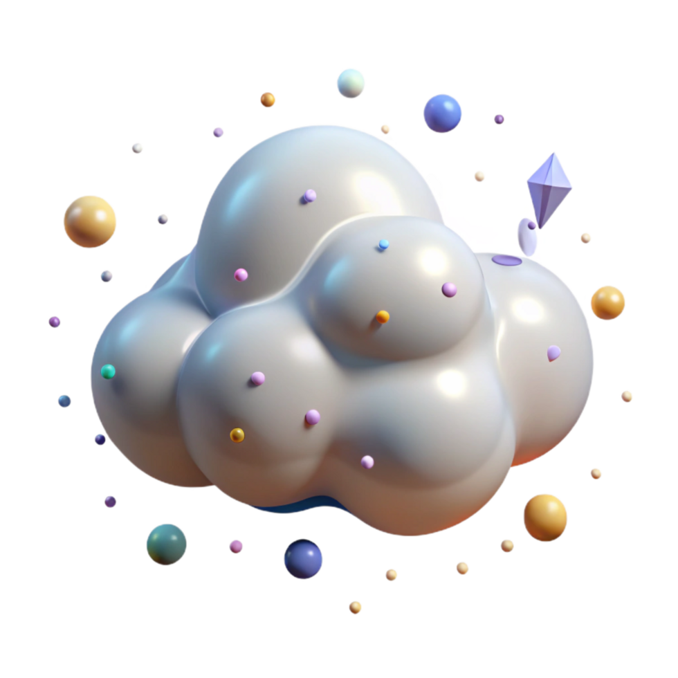 dramatic classic Cloud with Realistic Shadow Detail Cutout exclusive png
