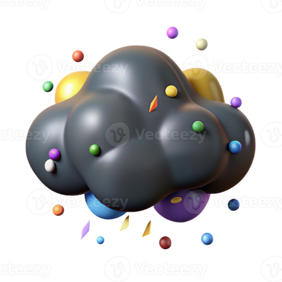 extraordinary creative Dark Gray Rain Cloud Cutout original png
