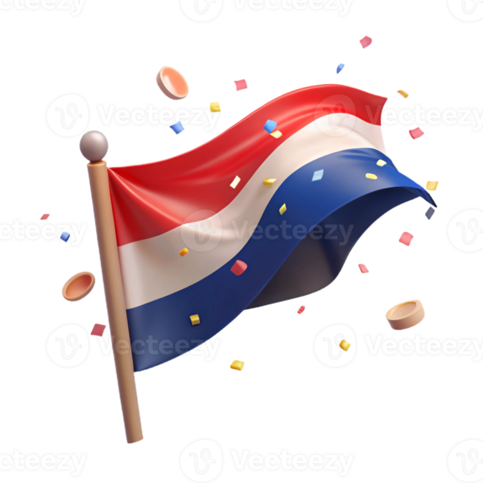 elegant rustic Community Flag Waving Patriotic Colors Isolated high resolution png