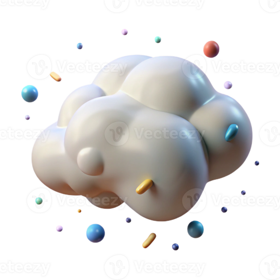 magnificent rustic Cloud with Bright White Highlights Cutout original png