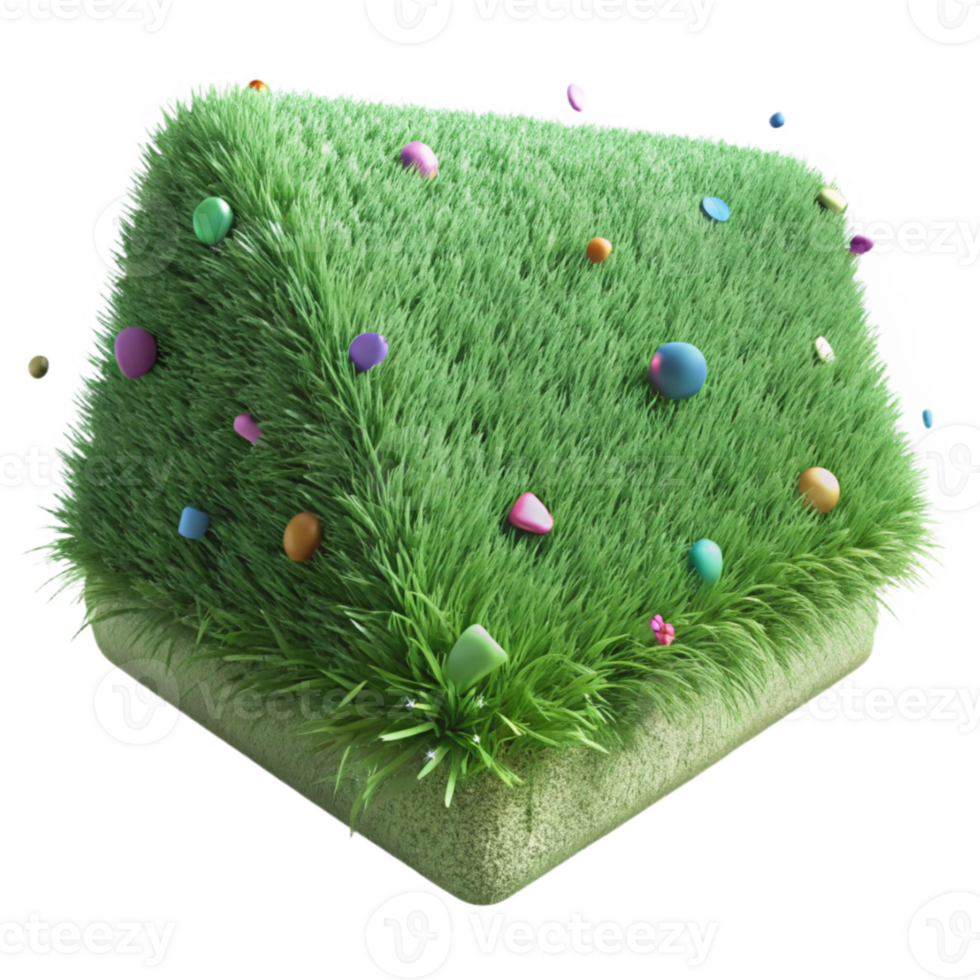 dramatic modern Light Green Grass Texture with Transparent Background detailed png