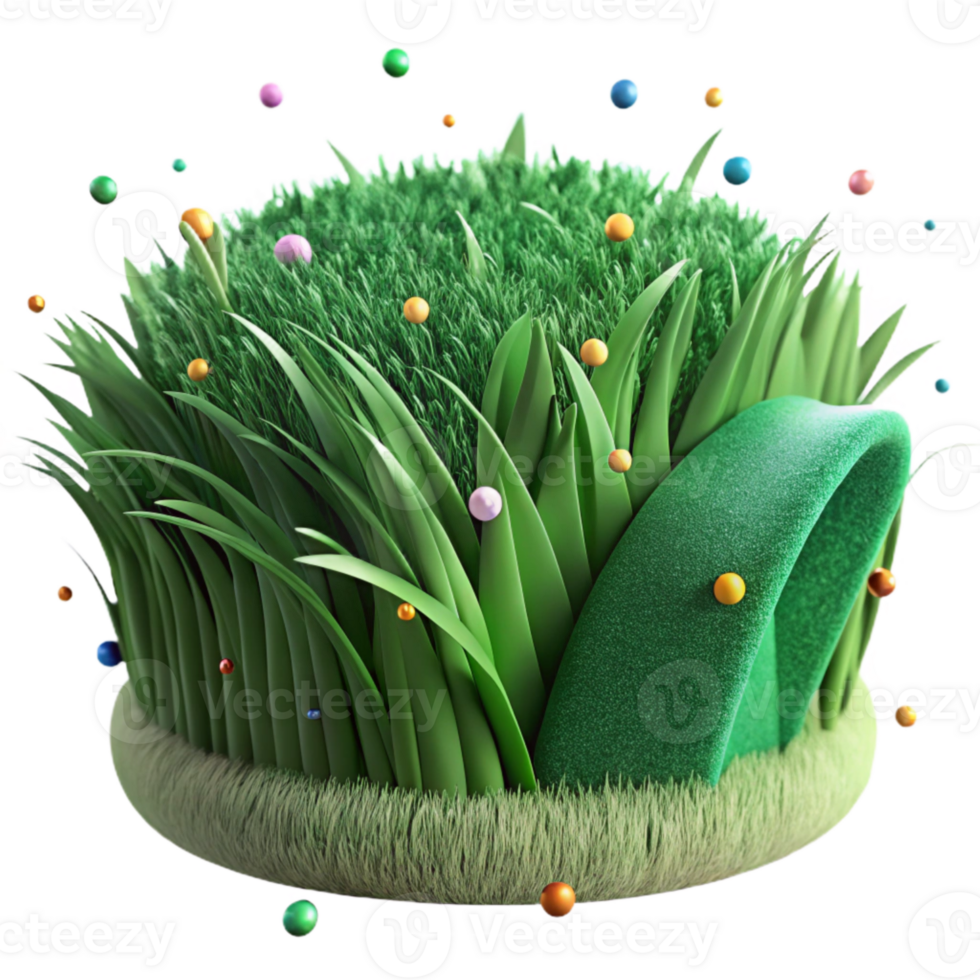 elegant classic Green Grass Blades Close Up Texture Cutout premium png