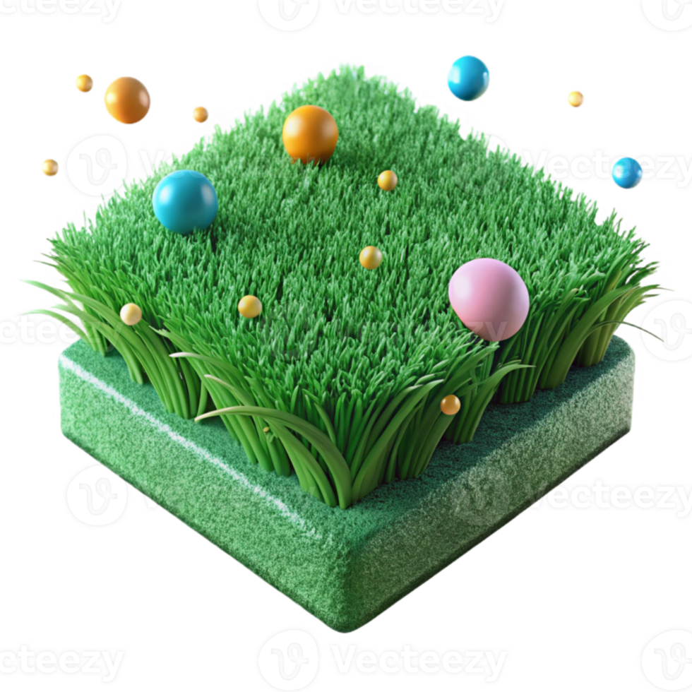 dramatic abstract Green Grass Texture Cutout with Bright Green Hues detailed png