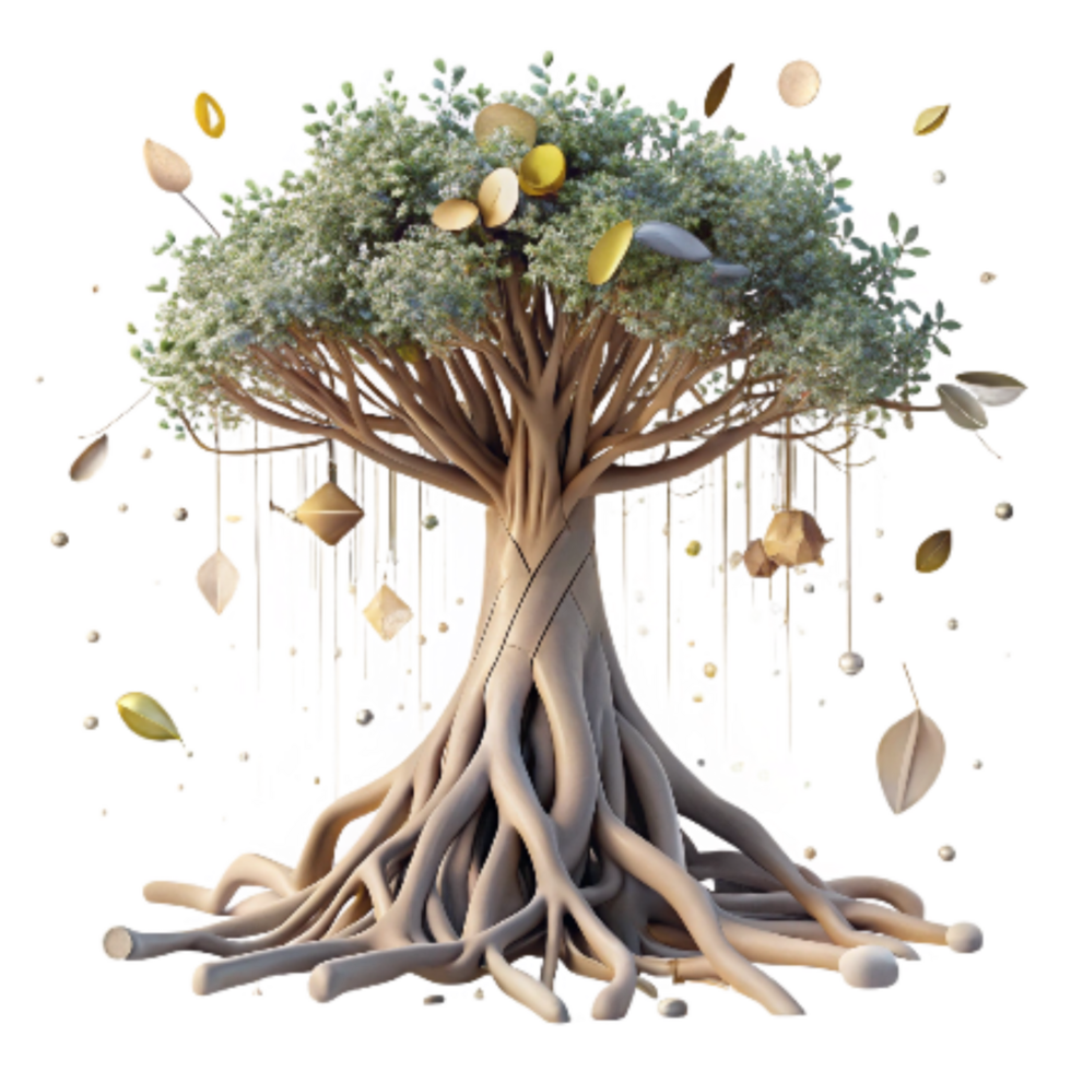 wonderful classic Mangrove Tree with Aerial Roots Isolated Element high quality png