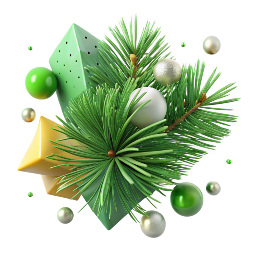 elegant classic Pine Needles Green Texture Transparent Background Cutout png