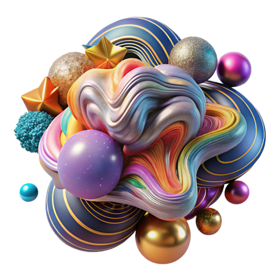 impressive artistic Nebula Abstract Art Isolated with Colorful Patterns png