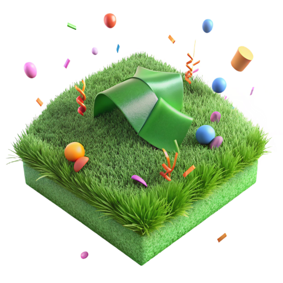 extraordinary traditional Green Grass Field Lush Texture Isolated Image professional png