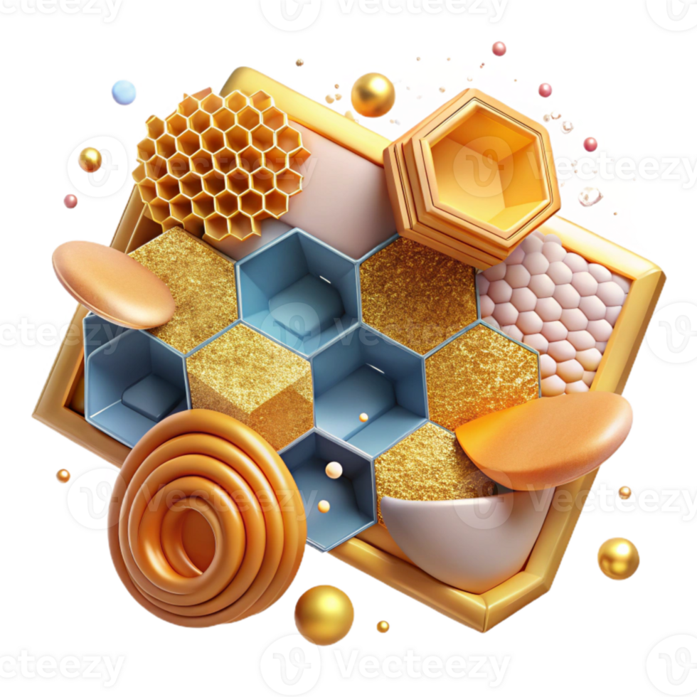 wonderful creative Honeycomb Background Texture Cutout high resolution png