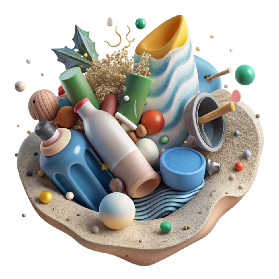 magnificent abstract Group Cleaning Up Beach Pollution Transparent Background exclusive png