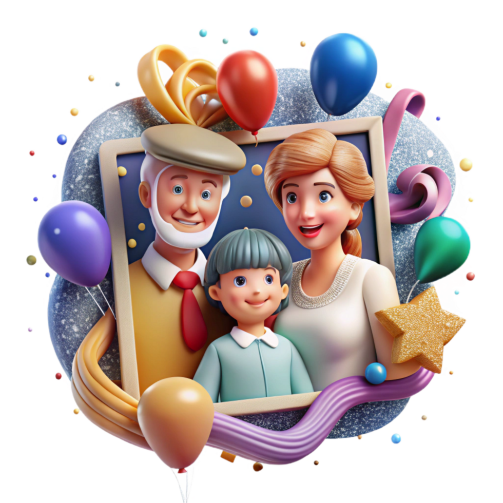 magnificent classic Preserving Legacy Family Photo Cutout detailed png