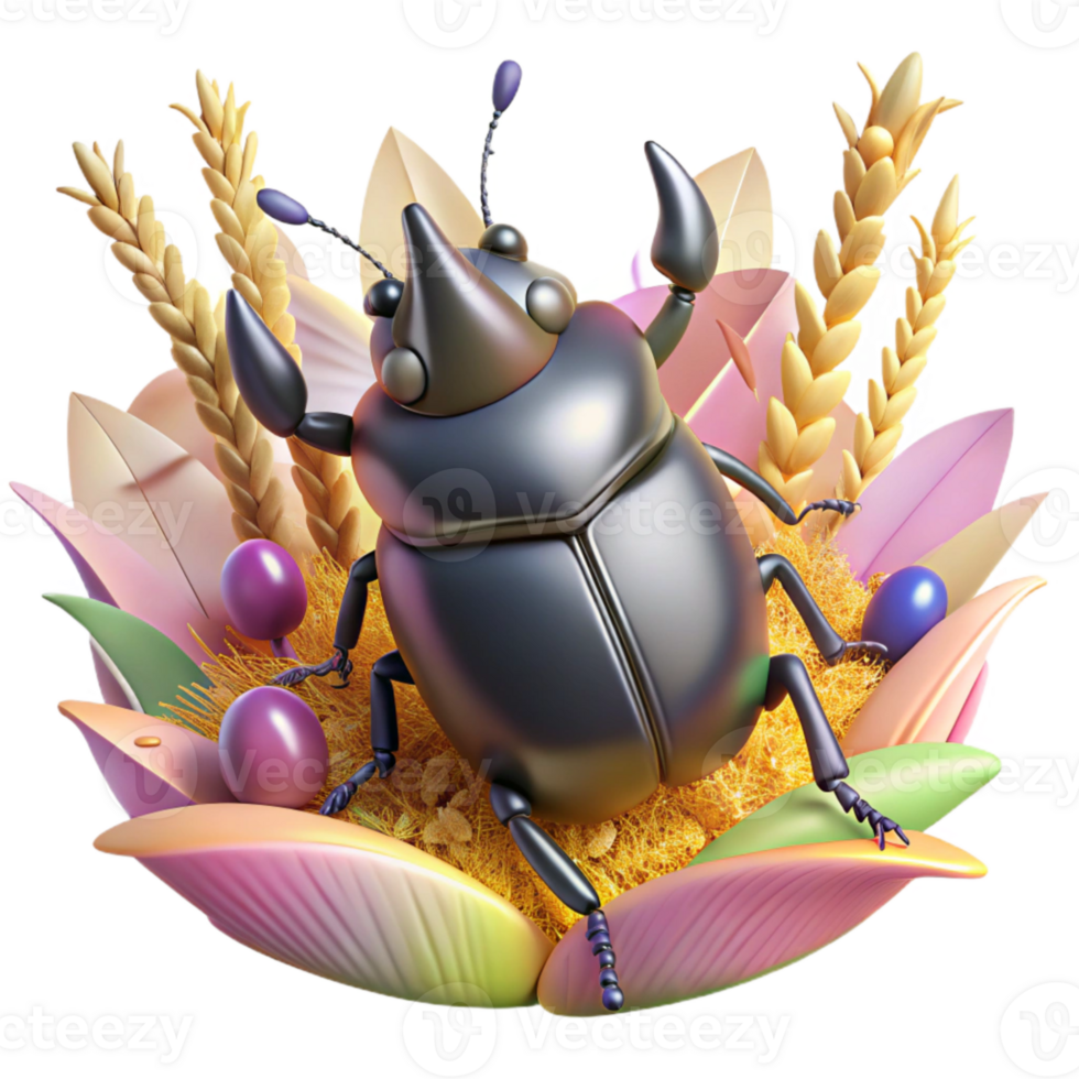 impressive rustic Invasive Beetle Destroying Crop Close Up Isolated Cutout high resolution png