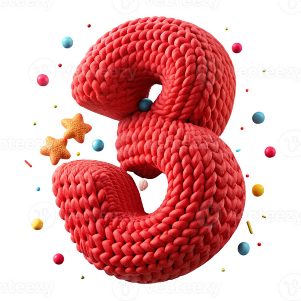 wonderful abstract Knitted Texture Number 3 Isolated Red high quality png