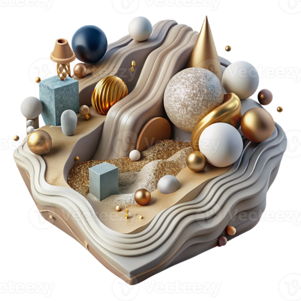 impressive artistic Mining Tailings Pond Water Contamination Isolated Element Detailed Surface exclusive png