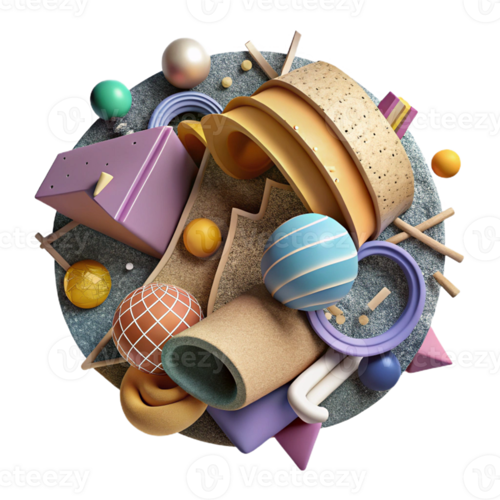 dramatic artistic Recycled Materials Art Project Isolated Cutout genuine png