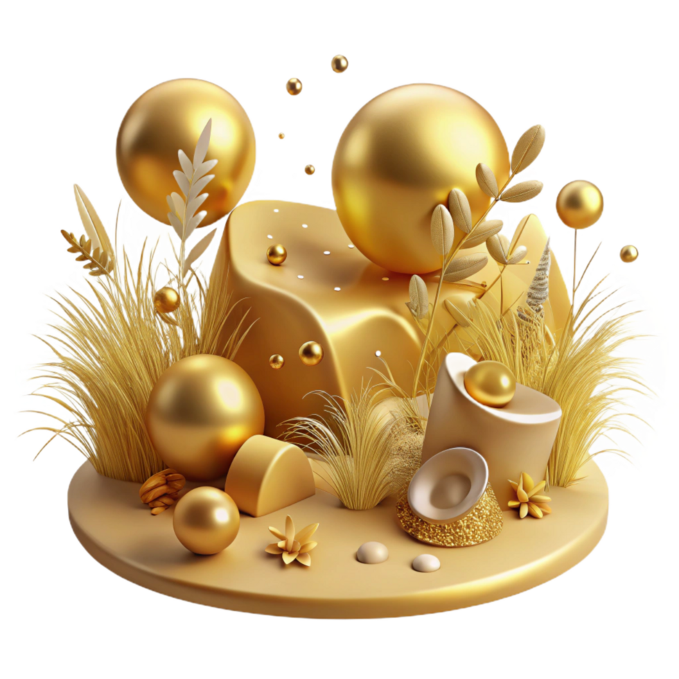 extraordinary modern Golden Hour Meadow Isolated high resolution png