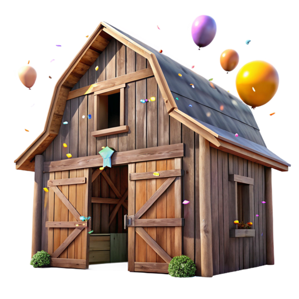 elegant vintage Old Barn Weathered Wood Transparent Background authentic png