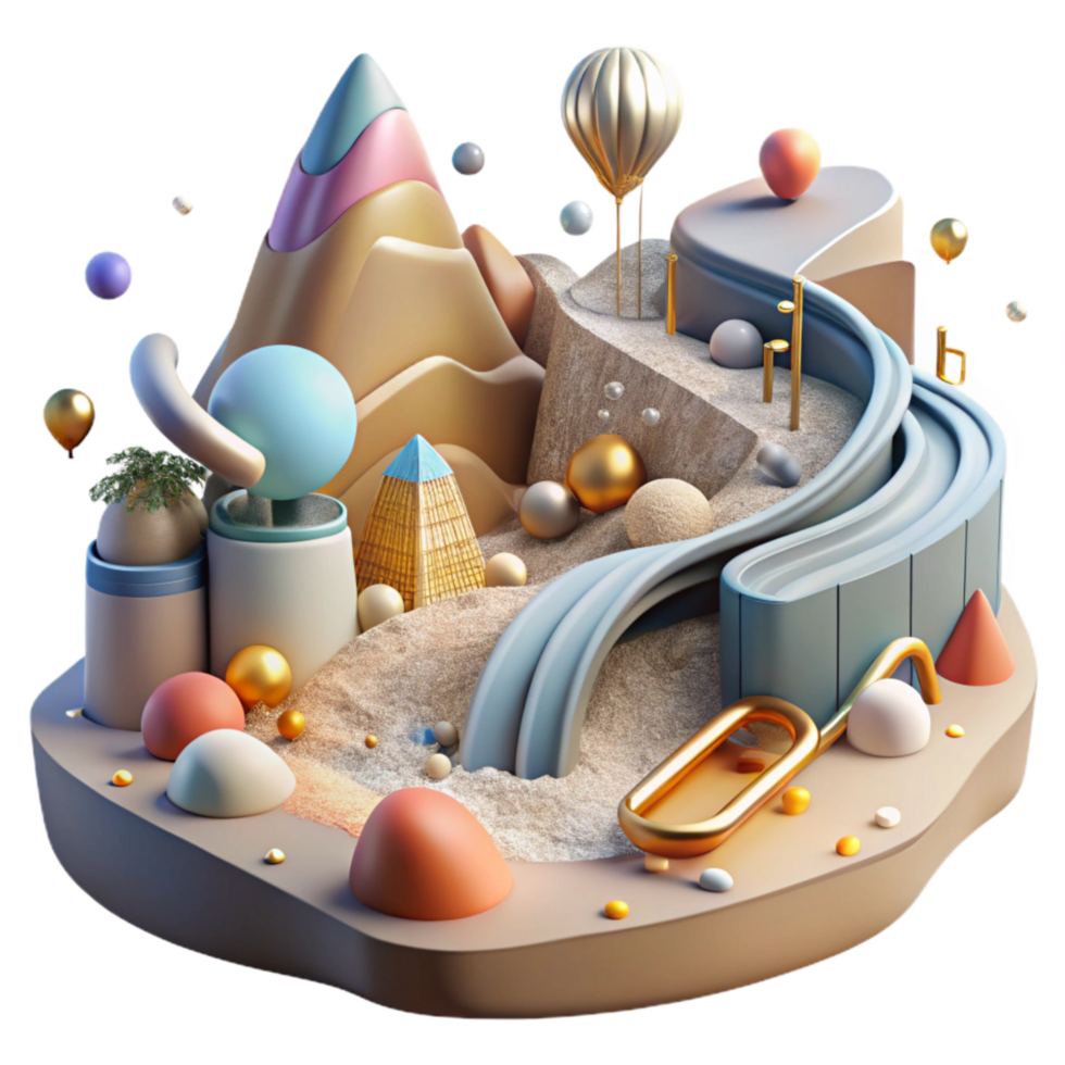 impressive abstract Habitat Fragmentation Mining Road Isolated Element Linear Perspective png