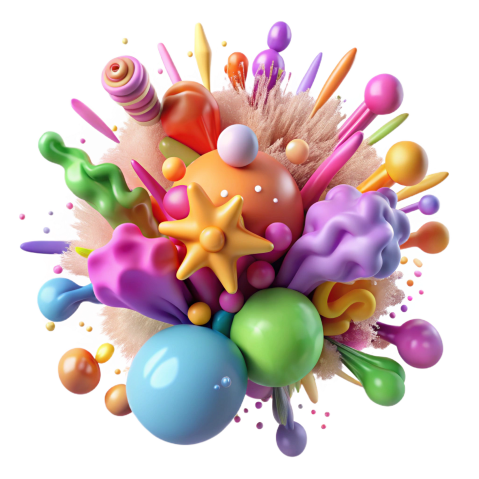 elegant artistic Holi Powder Explosion Colorful Cutout exclusive png