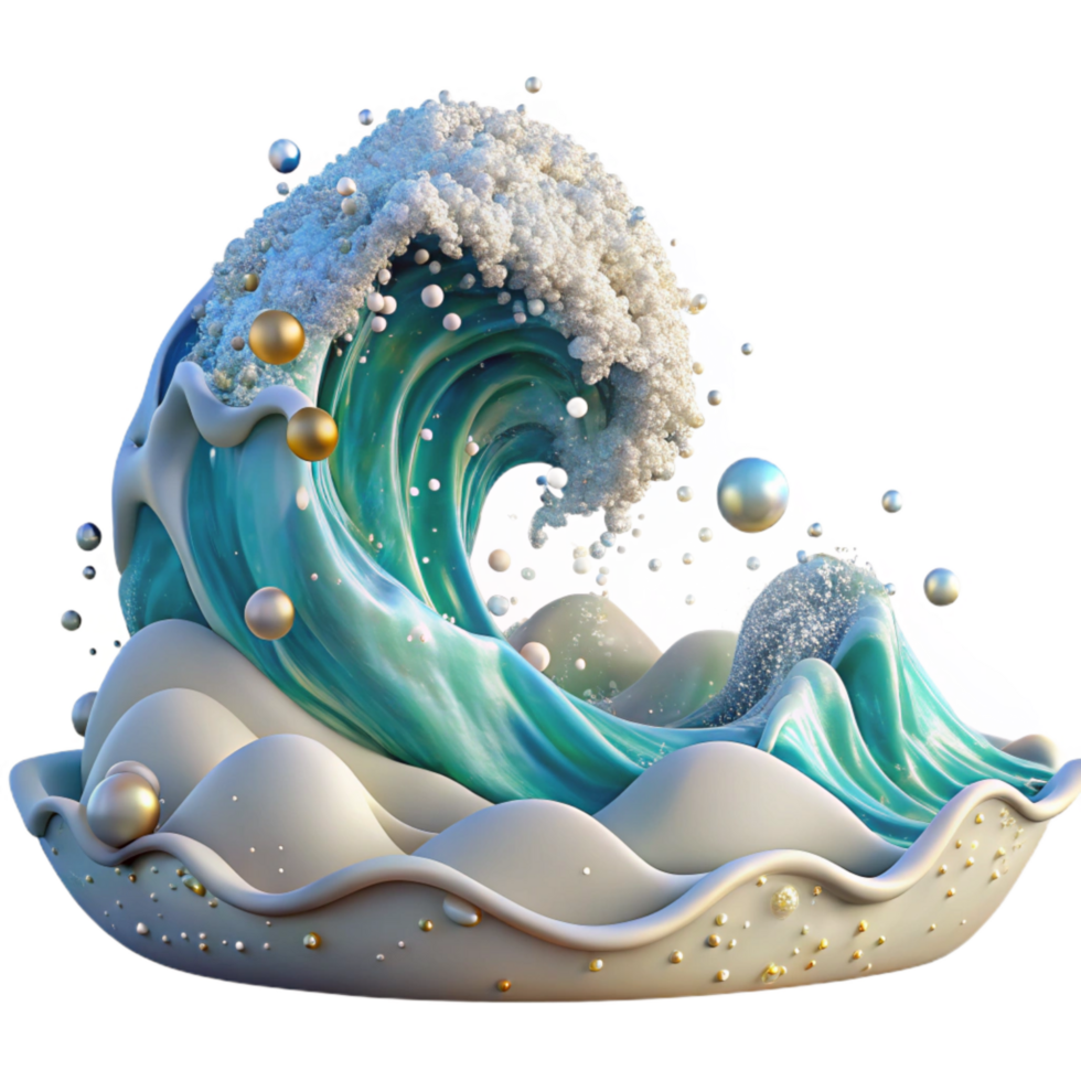 impressive modern Ocean Waves Crashing on Shore Dynamic Angle Cutout exclusive png