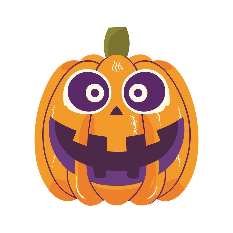 Pumpkin clipart for Halloween vector