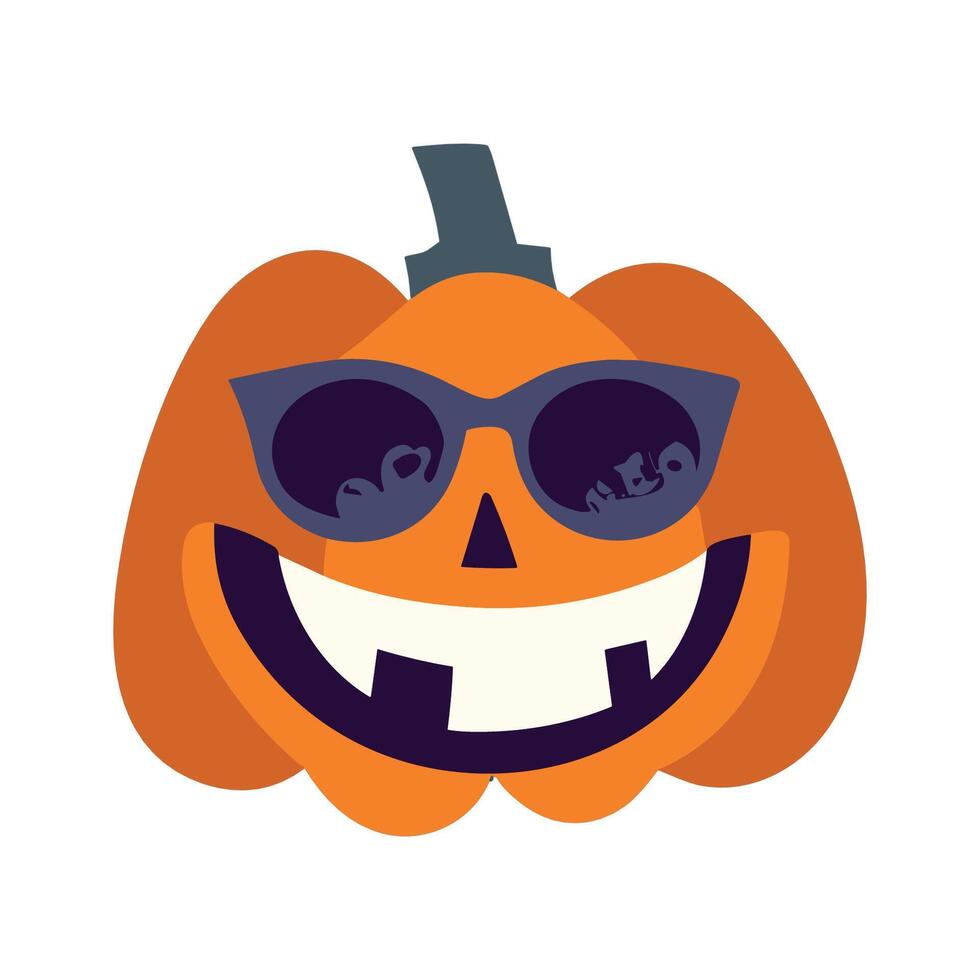 Cartoon pumpkin for Halloween vector