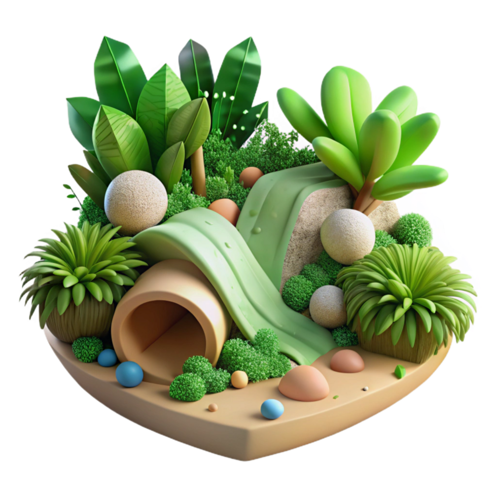 stunning artistic Nature Preserve Lush Greenery Transparent Cutout professional png