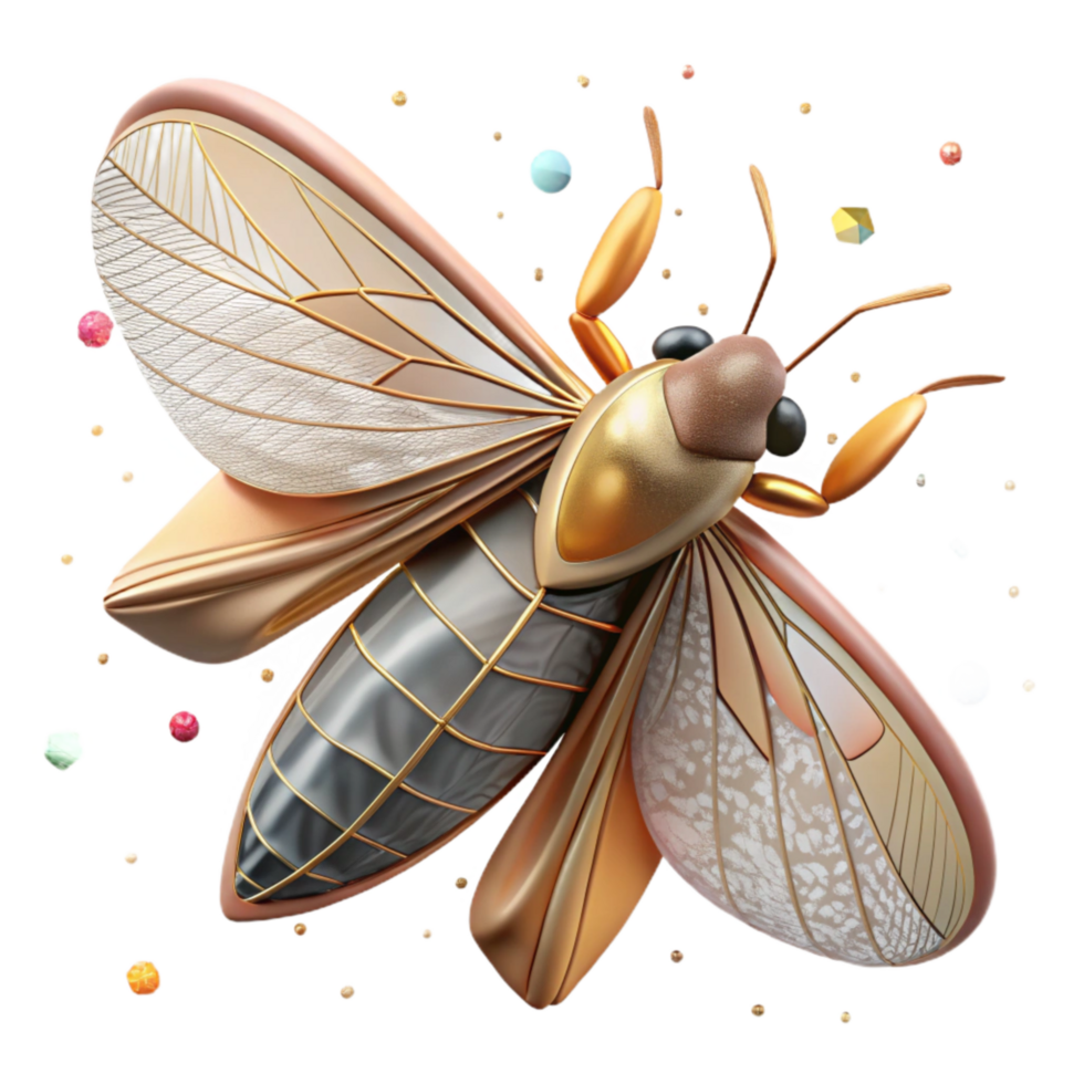 elegant classic Locust Swarm Migration Wing Detail Cutout Transparent Background exclusive png