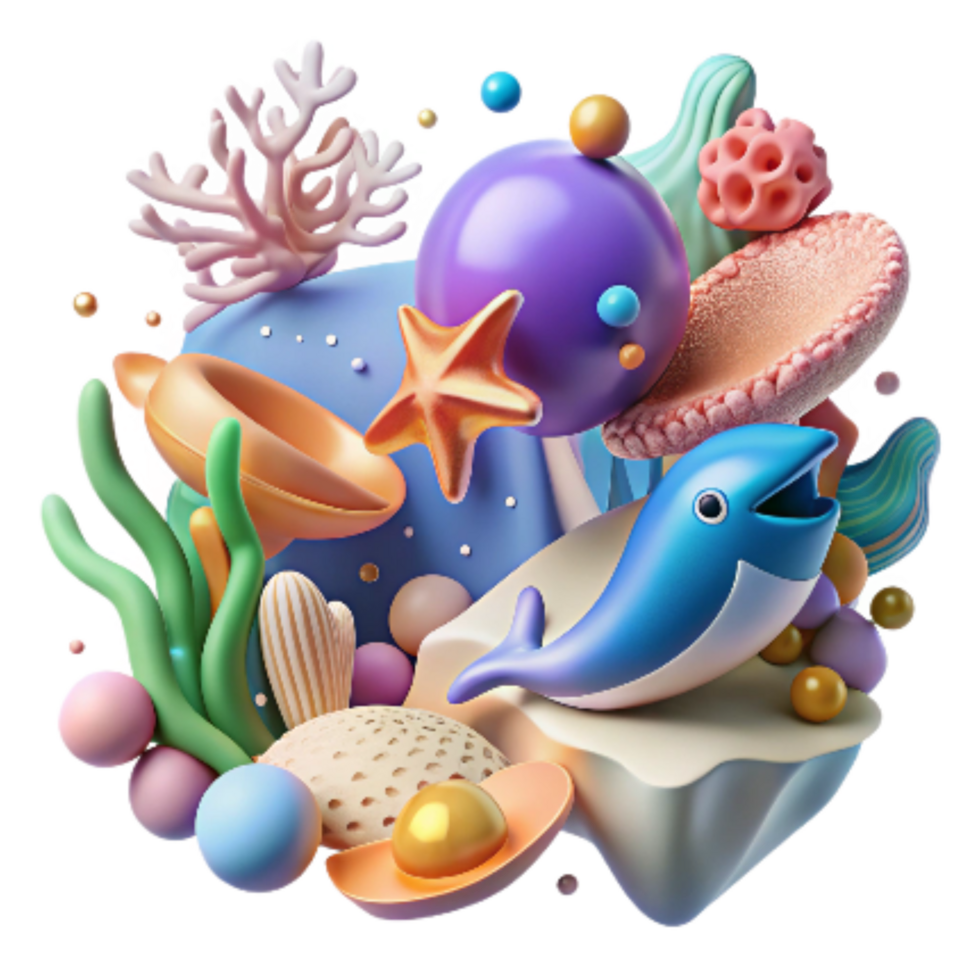 extraordinary rustic Marine Life Diversity Illustration Colorful Transparent png