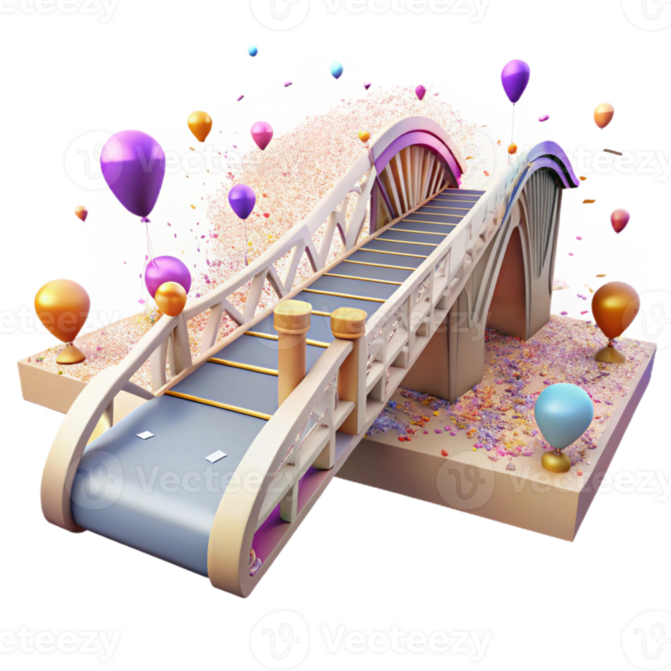 extraordinary classic Pedestrian Bridge Over Busy Street Cutout high resolution png