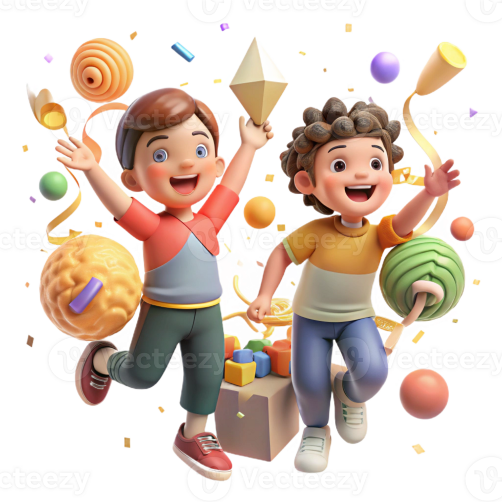 elegant vintage Local Children Playing Games Cutout Joyful Expressions high resolution png