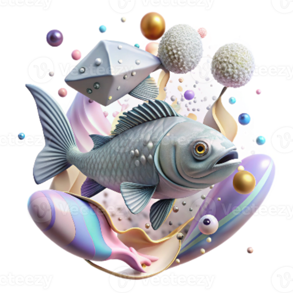 serene modern Machine Learning Identifying Fish Species Underwater Photography Isolated detailed png