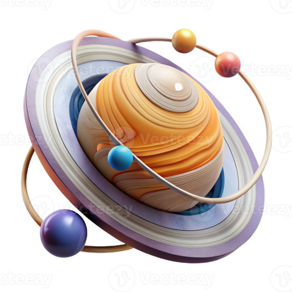 magnificent abstract Planet Orbit Diagram Isolated with Elliptical Path original png