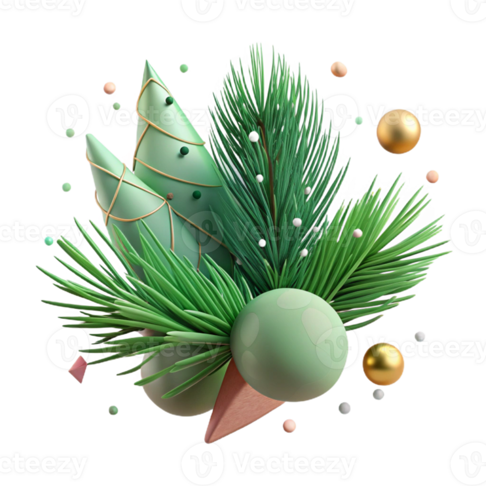 serene modern Pine Needles Green Texture Transparent Background Cutout png
